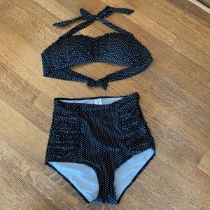 Vintage Style High-waisted Bikini